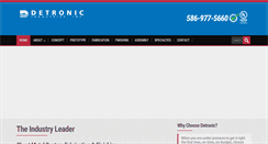 Desktop Screenshot of detronic.com