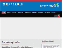Tablet Screenshot of detronic.com